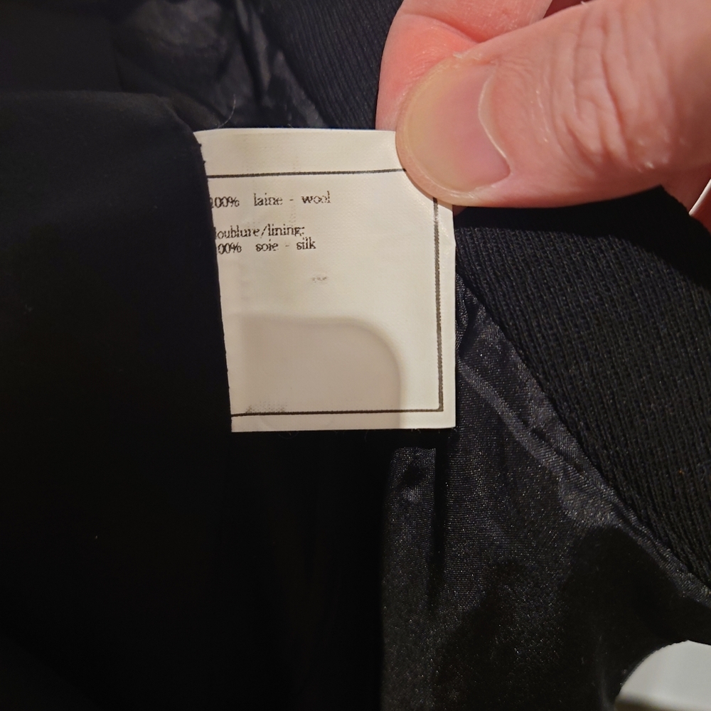 Vintage CHANEL pleated black dress pants - Picture 8 of 16